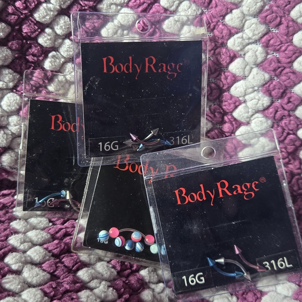 Body Rage Eyebrow Ring Set